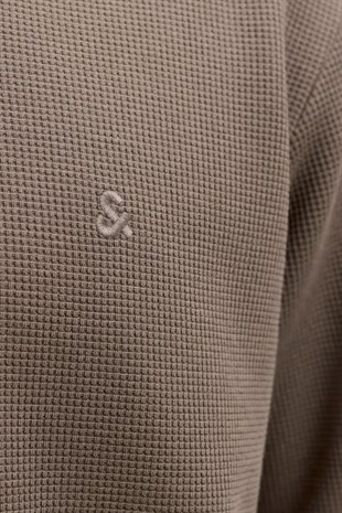 Jack & Jones Jjeaustin Polo Yakalı Kahverengi Tshirt 12268130