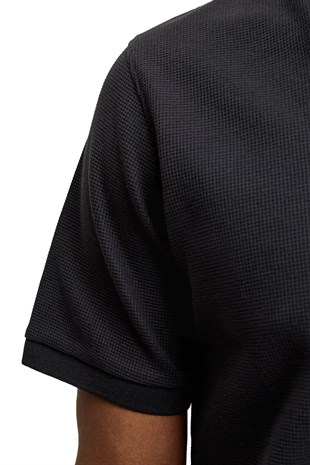 Jack & Jones Jjeaustin Polo Yakalı Siyah Tshirt 12268130