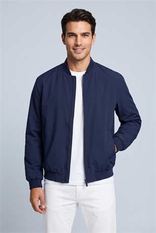 Jack & Jones JJECHARGE BOMBER JACKET NOOS Erkek Mont Navy Blazer 12268608