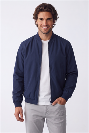 Jack & Jones JJECHARGE BOMBER JACKET NOOS Erkek Mont Navy Blazer 12268608