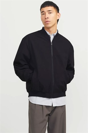 Jack & Jones JJECHARGE BOMBER JACKET NOOS Erkek Mont Siyah 12268608