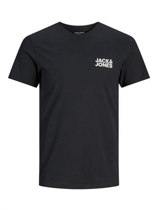 Jack & Jones JJECORP Küçük Logo Black Erkek Tişört 12151955