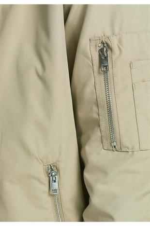 Jack & Jones JJERUSH BOMBER Erkek Mevsimlik Mont Bej 12165203