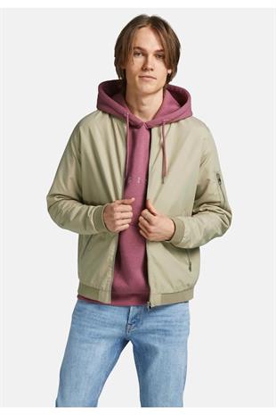 Jack & Jones JJERUSH BOMBER Erkek Mevsimlik Mont Bej 12165203