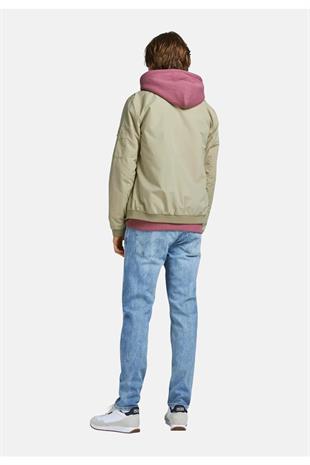 Jack & Jones JJERUSH BOMBER Erkek Mevsimlik Mont Bej 12165203
