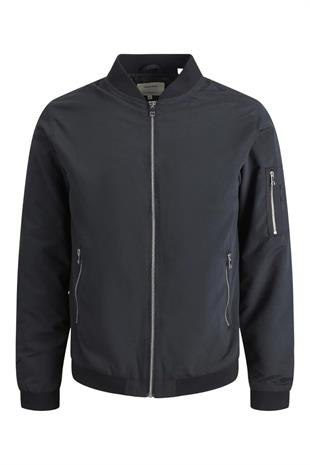 Jack & Jones JJERUSH BOMBER Erkek Mevsimlik Mont Siyah 12165203