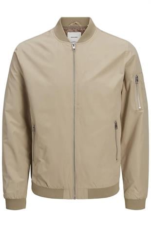 Jack & Jones JJERUSH BOMBER Erkek Mevsimlik Mont Bej 12165203