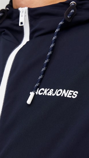 Jack & Jones JJERUSH HOOD BOMBER NOOS Erkek Mont Sky Captain 12200208