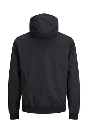Jack & Jones JJERUSH HOOD BOMBER NOOS Erkek Mont Black 12200208