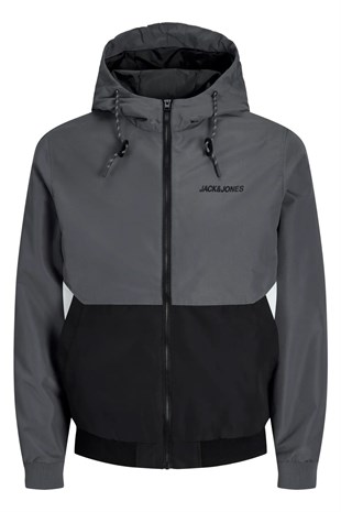 Jack & Jones JJERUSH HOOD BOMBER NOOS Erkek Mont Turbulence 12200208