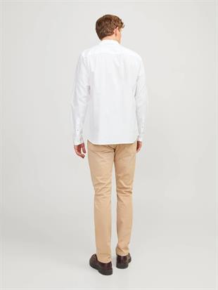 Jack & Jones JJESUMMER Erkek Keten Gömlek Beyaz 12248384