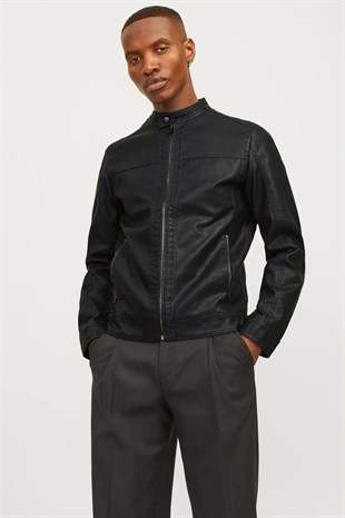 Jack & Jones JJEWARNER JACKET NOOS Erkek Mont Siyah 12182461