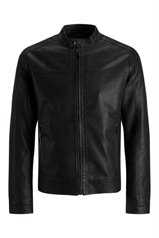 Jack & Jones JJEWARNER JACKET NOOS Erkek Mont Siyah 12182461