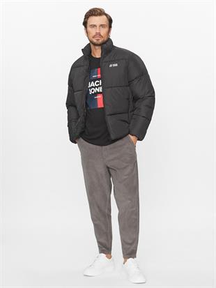 Jack & Jones JJMAX PUFFER JACKET Erkek Şişme Mont Siyah 12238745 v1