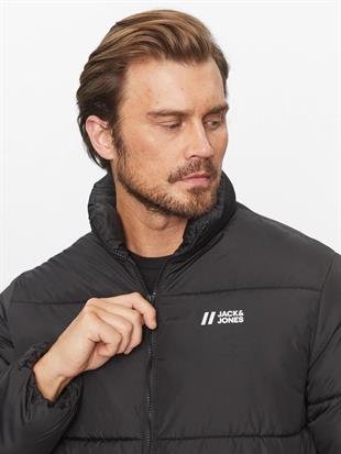 Jack & Jones JJMAX PUFFER JACKET Erkek Şişme Mont Siyah 12238745 v1