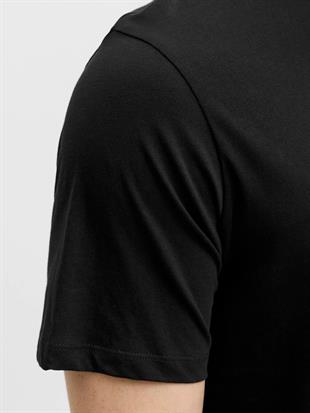 Jack & Jones JJPAN Logo Baskılı Siyah Erkek Tişört 12278509