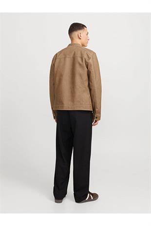 Jack & Jones JJWARNER Erkek PU Deri Mont Safari 12273244