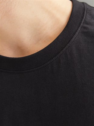 Jack & Jones JORANATOMY SKULL Logolu Siyah Erkek Tişört 12272966