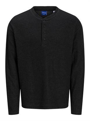 Jack & Jones JORAUSTIN Siyah Melanj Hakim Yaka Triko Kazak 12277971