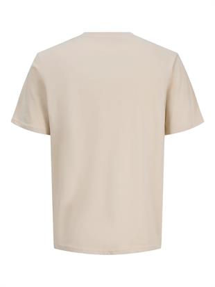 Jack & Jones JORDOWN Logolu Ekru/Krem/Bej Erkek Tişört 12286110