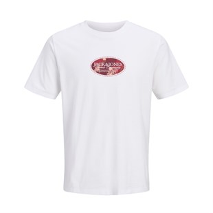 Jack & Jones Jormontauk Bisiklet Yaka Beyaz Tshirt 12297890