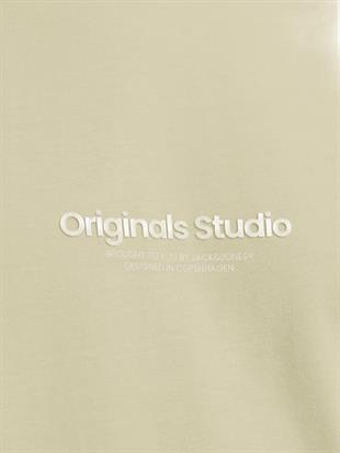 Jack & Jones JORVESTERBRO Logo Baskılı Açık Yeşil Erkek Tişört 12240121