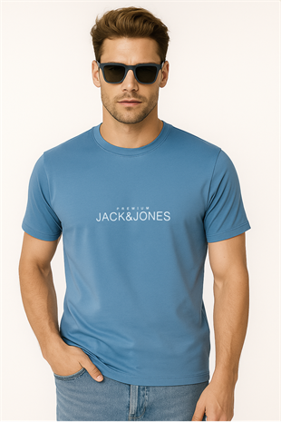Jack & Jones JPRBLAVANCE J&J Logolu Erkek Mavi Tişört 12282251