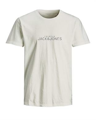 Jack & Jones JPRBLAVANCE J&J Logolu Erkek Kırık Beyaz Tişört 12282251