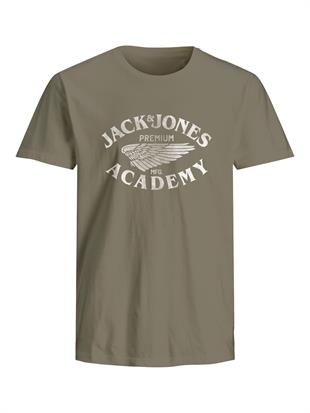 Jack & Jones JPRBLUFREDDY Bisiklet Yaka Haki Erkek Tişört 12276650