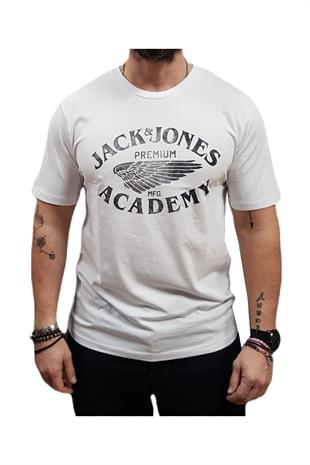 Jack & Jones JPRBLUFREDDY Bisiklet Yaka Beyaz Erkek Tişört 12276650
