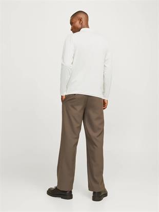 Jack & Jones JPRCCRODNEY LS Polo Yaka Beyaz Erkek Sweat Shirt 12259645