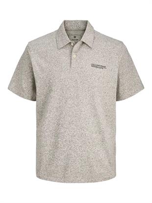 Jack & Jones JPRLEWIS Logolu Bej Erkek Polo Yaka Tişört 12286349