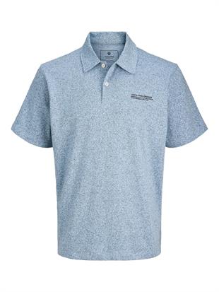 Jack & Jones JPRLEWIS Logolu Mavi Erkek Polo Yaka Tişört 12286349