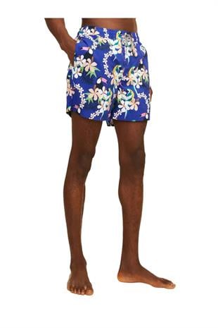 Jack & Jones JPSTFIJI AOP Erkek Saks Mavi Deniz Şortu 12253230