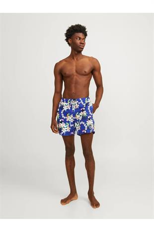Jack & Jones JPSTFIJI AOP Erkek Saks Mavi Deniz Şortu 12253230