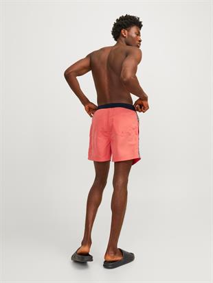 Jack & Jones JPSTFIJI JJSWIM Erkek Hot Coral Deniz Şortu 12253129