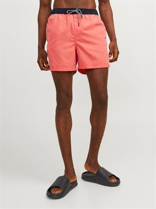Jack & Jones JPSTFIJI JJSWIM Erkek Hot Coral Deniz Şortu 12253129