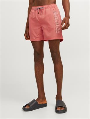Jack & Jones JPSTFIJI LOGO Erkek Hot Coral Deniz Şortu 12253118