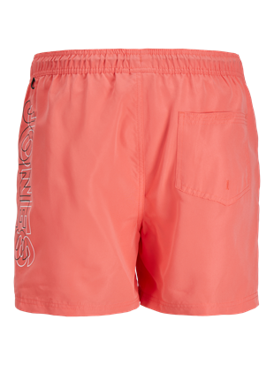 Jack & Jones JPSTFIJI LOGO Erkek Hot Coral Deniz Şortu 12253118