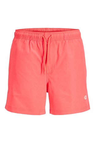 Jack & Jones Jpstmaui Tropic Erkek Hot Coral Deniz Şortu 12291385