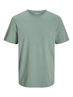 Jack & Jones Organic Düz Bisiklet Yaka Açık Yeşil Erkek Tişört 12182498