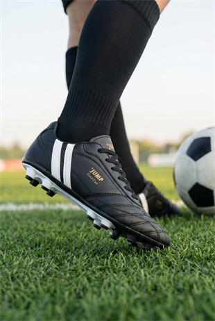Jump 13256 Fg Siyah Futbol Krampon Ayakkabı