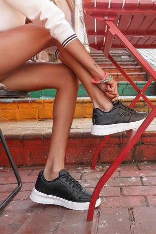 Jump 22233 21516 Siyah Beyaz Unisex Sneaker Ayakkabı
