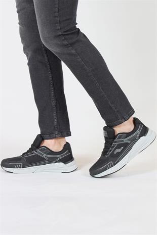 Jump 32438 Siyah Beyaz Erkek Spor Ayakkabı