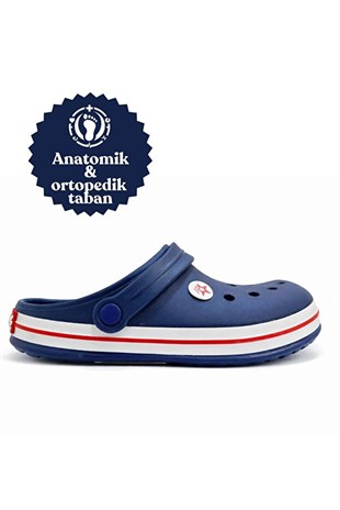 Look Life Unisex Lacivert Cross Sabo Eva Günlük Kapalı Terlik 214