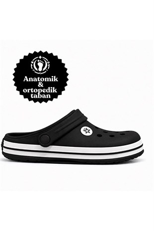 Look Life Unisex Siyah Cross Sabo Eva Günlük Kapalı Terlik 214