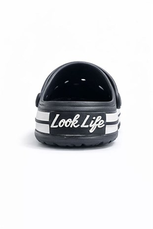 Look Life Unisex Siyah Cross Sabo Eva Günlük Kapalı Terlik 214