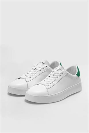 Lufian Adel Yeşil Hakiki Deri Kadın Sneaker Ayakkabı 121230052