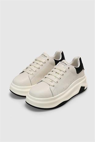 Lufian April Ekru Kadın Sneaker Ayakkabı 121230028