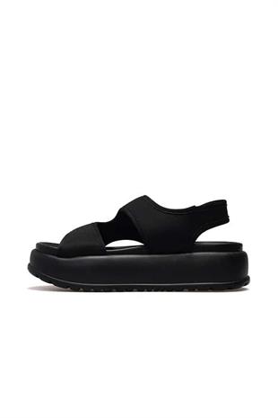 Lufian Aurora Siyah Kadın Sandalet 121230046